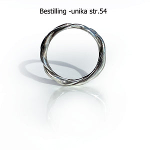 ShinyWave V2 -Unika-fingerring i Sterling sølv