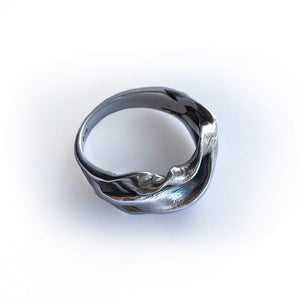 ShinyWave V1 -Unika-fingerring i Sterling sølv